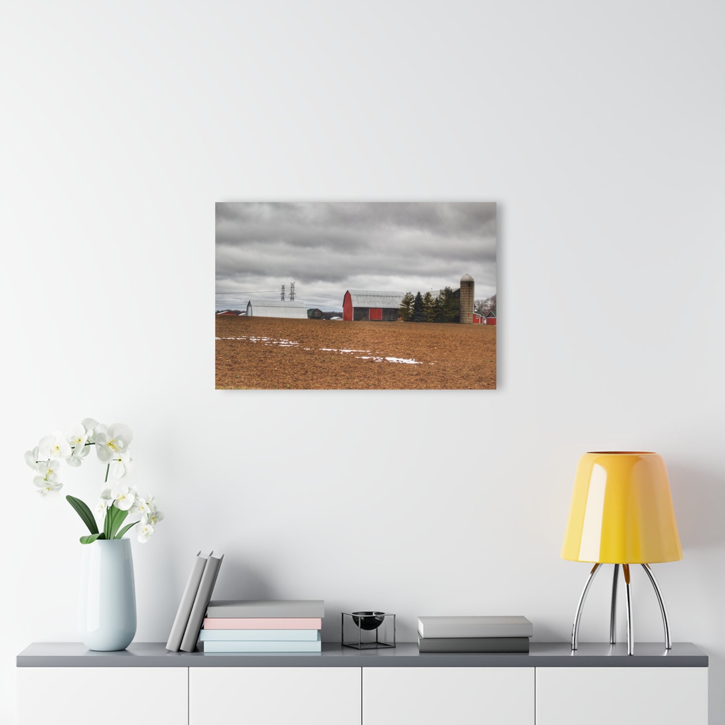 U R There Photography Ormes Road Old Grey Rustic Farmhouse Acrylic Wall Print