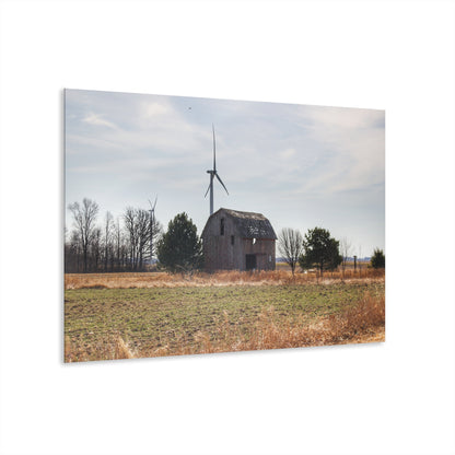 U R There Photography French Road Little Red Rustic Farmhouse Acrylic Wall Print