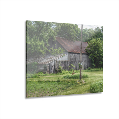 U R There Photography Frankenmuth Grey Saltbox Rustic Farmhouse Acrylic Wall Print