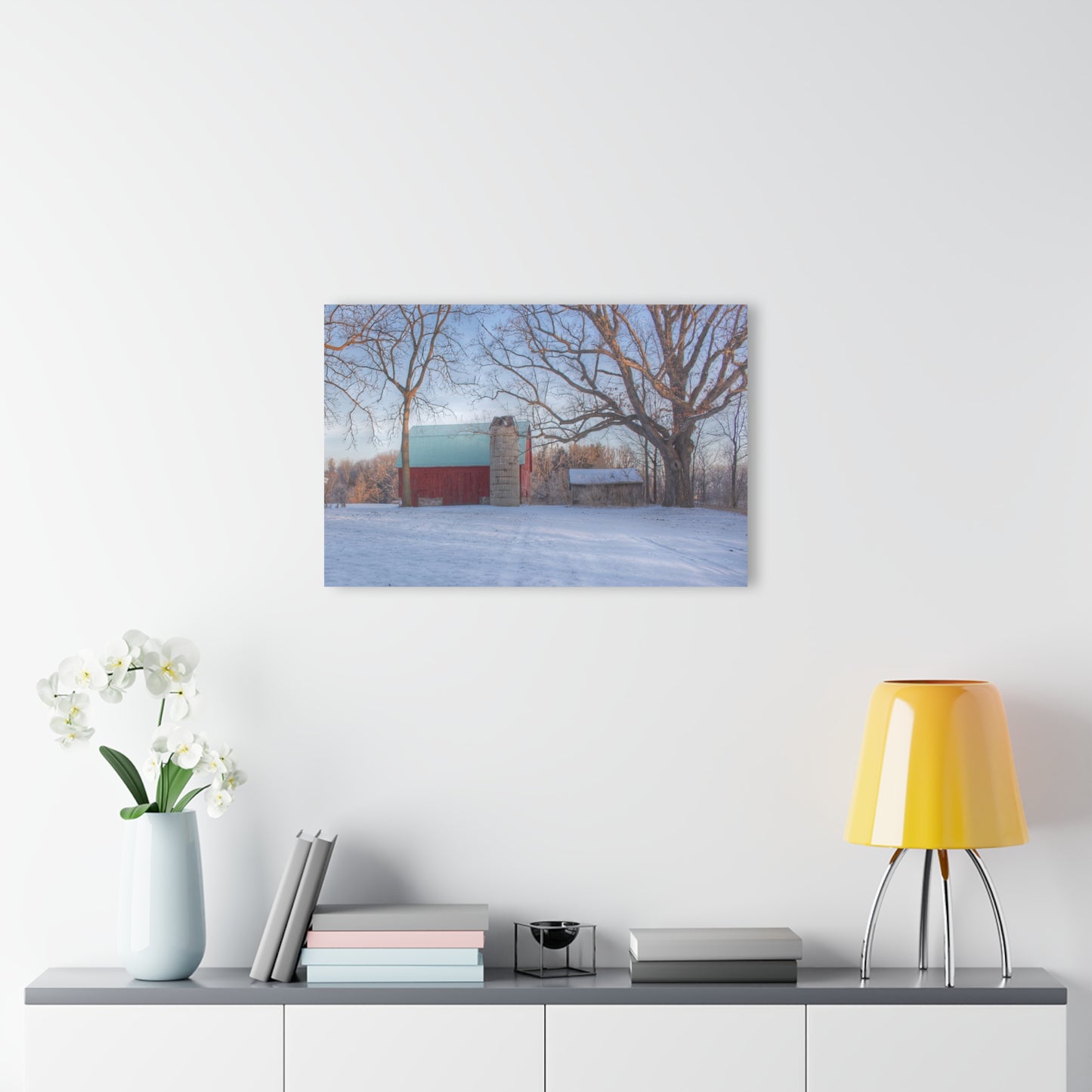 U R There Photography Webster Road Red I Rustic Farmhouse Acrylic Wall Print