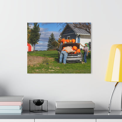 U R There Photography Lippincott Pumpkins Rustic Farmhouse Acrylic Wall Print