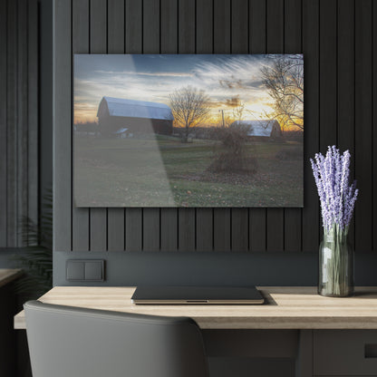 U R There Photography Ortonville Red Rustic Farmhouse Acrylic Wall Print