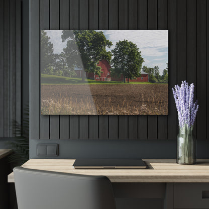 U R There Photography Catlin Road Red II Rustic Farmhouse Acrylic Wall Print