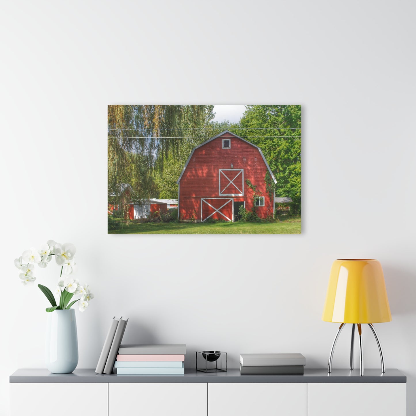 U R There Photography Henderson Red Rustic Farmhouse Acrylic Wall Print
