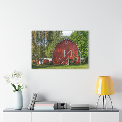 U R There Photography Henderson Red Rustic Farmhouse Acrylic Wall Print