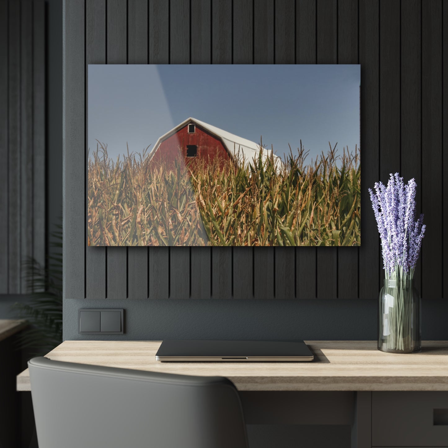 U R There Photography Beyond the Corn Rustic Farmhouse Acrylic Wall Print