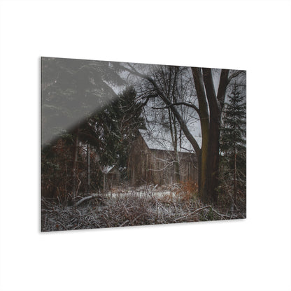 U R There Photography Willard Road Hidden Grey Rustic Farmhouse Acrylic Wall Print