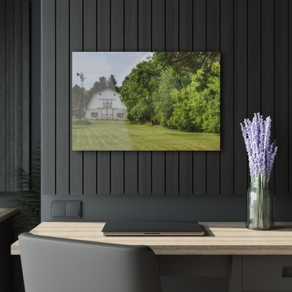 U R There Photography Hunters Creek White Rustic Farmhouse Acrylic Wall Print