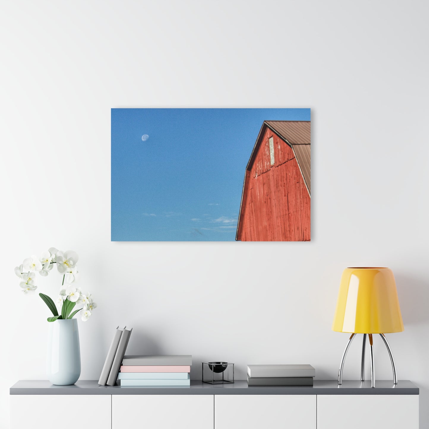 U R There Photography Fargo Road Red II Rustic Farmhouse Acrylic Wall Print