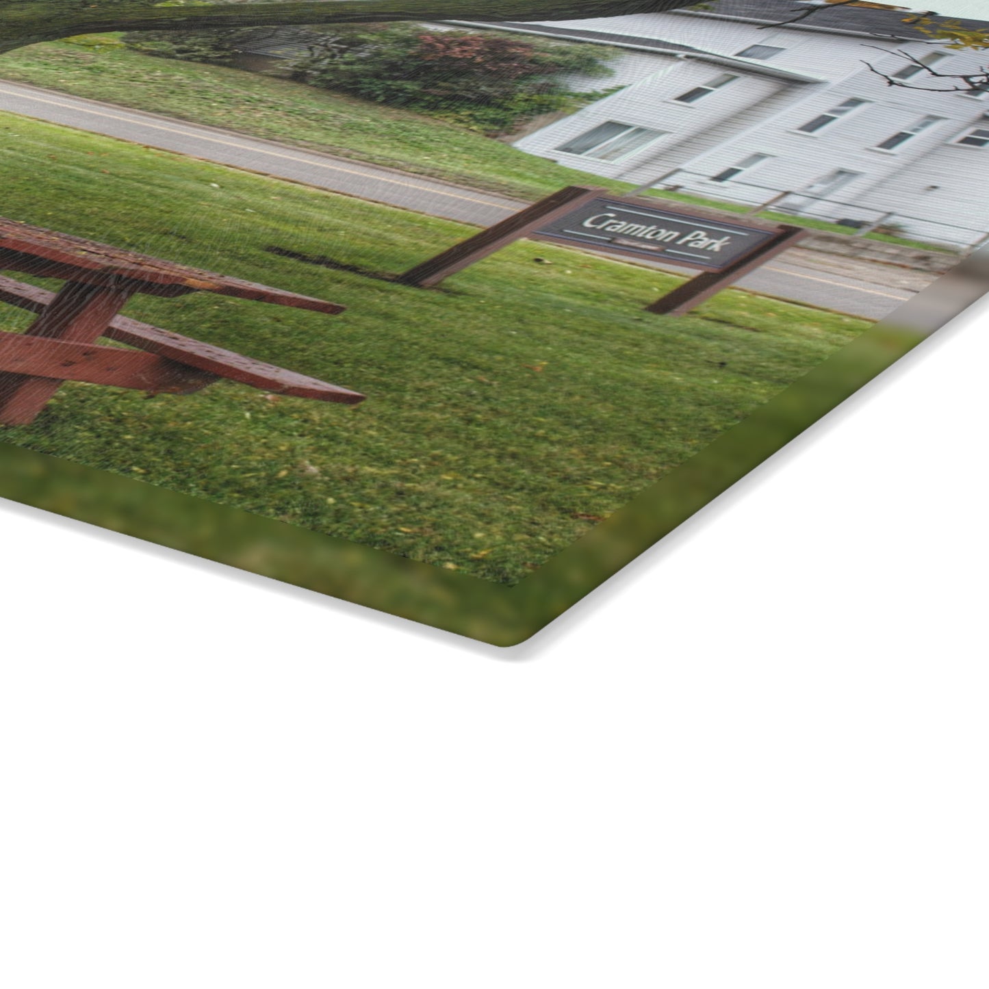 U R There Photography Picnic in the Park Rustic Farmhouse Tempered-Glass Cutting Board