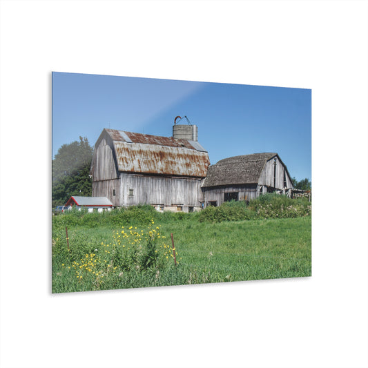 U R There Photography Rusted and Grey on Dodge Road Rustic Farmhouse Acrylic Wall Print