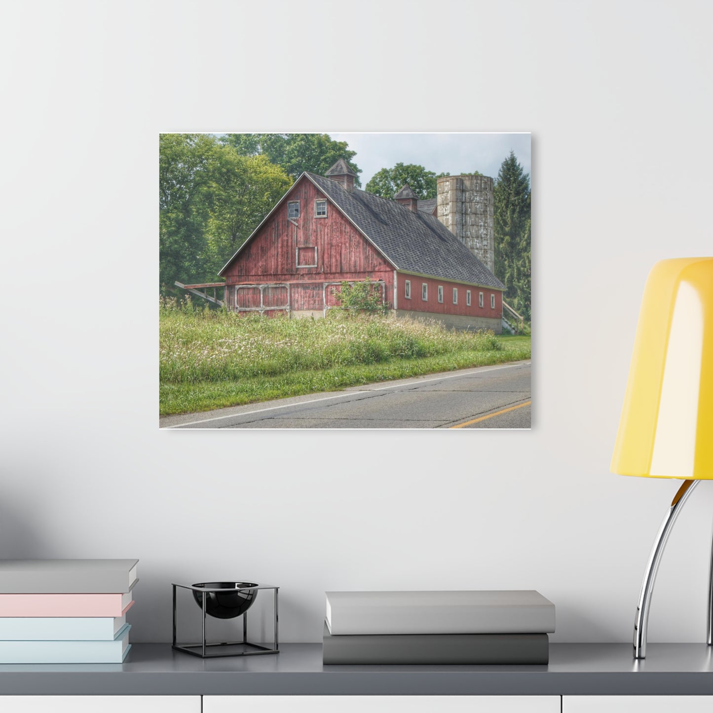 Barn Boutique Modern Farmhouse Acrylic Wall Print| Metamora Red I