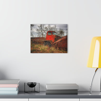 U R There Photography North Gates Road Rusted Red Rustic Farmhouse Acrylic Wall Print