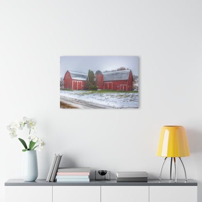 U R There Photography Holmes Road Red II Rustic Farmhouse Acrylic Wall Print 14 "x 11"