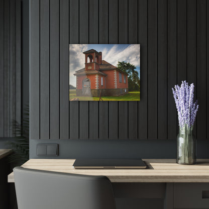 U R There Photography North Grove Road Schoolhouse I Rustic Farmhouse Acrylic Wall Print