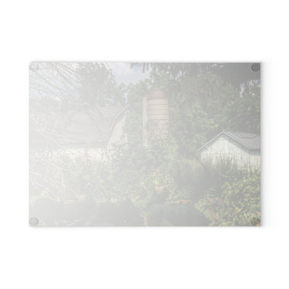 U R There Photography Clark Road Hidden Rustic Farmhouse Tempered-Glass Cutting Board
