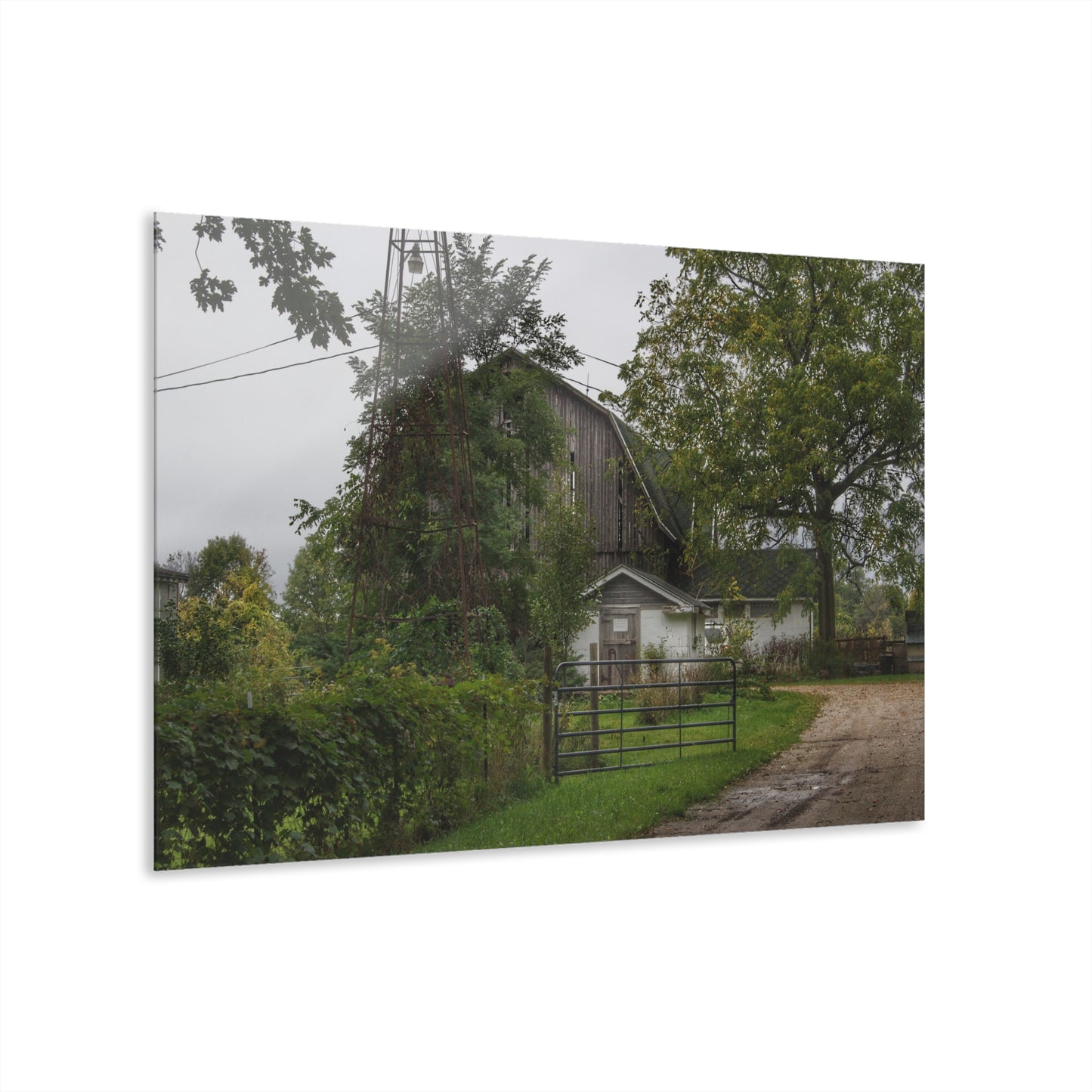 U R There Photography Noble Road Hidden Grey Rustic Farmhouse Acrylic Wall Print