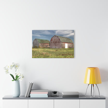 U R There Photography Vassar Twin Reds Rustic Farmhouse Acrylic Wall Print