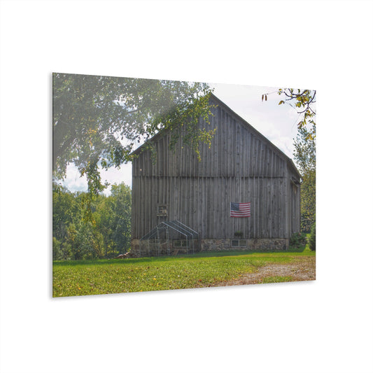 U R There Photography Sutton Road Patriot Grey II Rustic Farmhouse Acrylic Wall Print