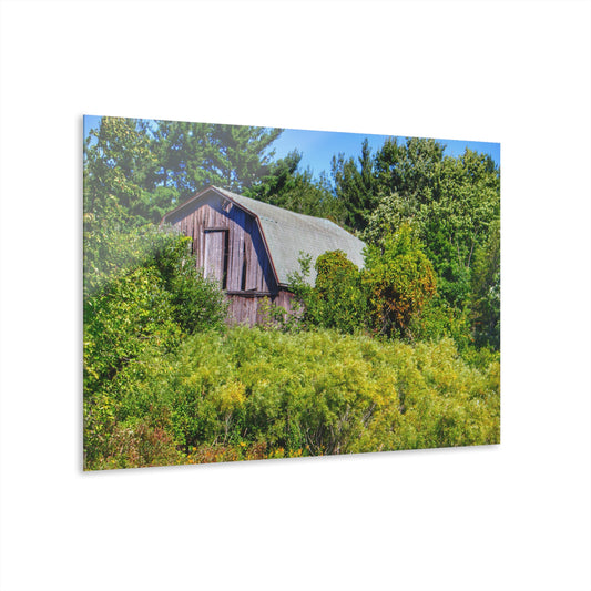 U R There Photography Saginaw Road Hidden Grey Rustic Farmhouse Acrylic Wall Print