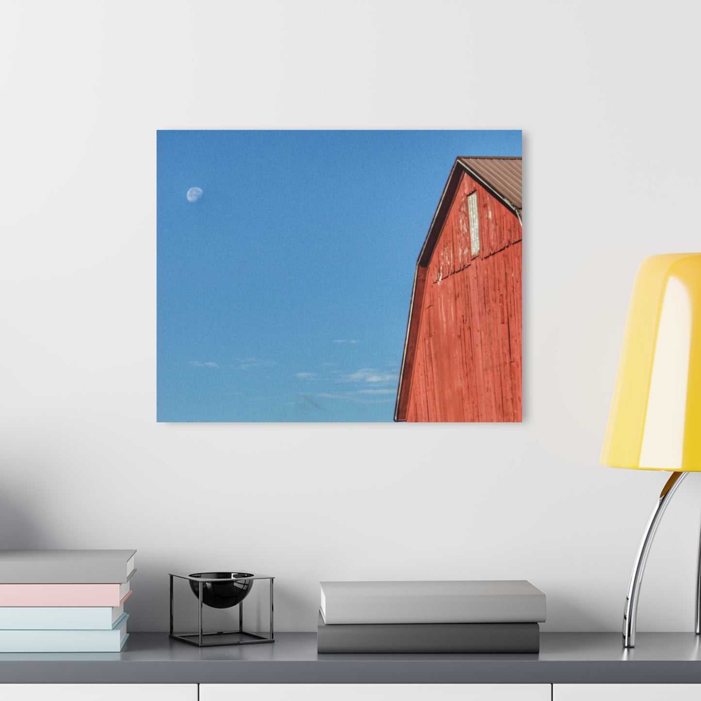 U R There Photography Fargo Road Red II Rustic Farmhouse Acrylic Wall Print