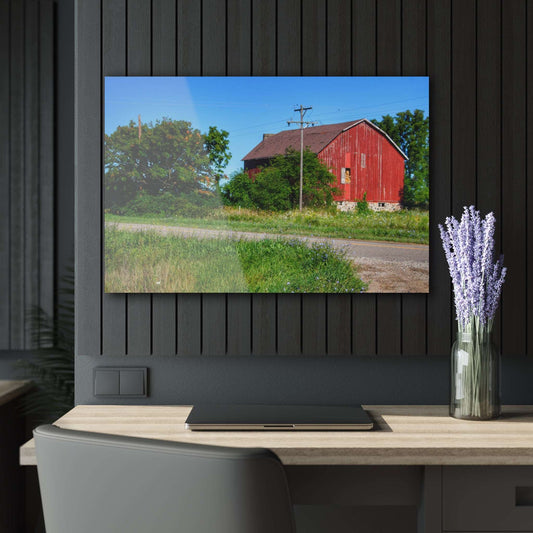 Barn Boutique Modern Farmhouse Acrylic Wall Print| Armstrong Road Red II