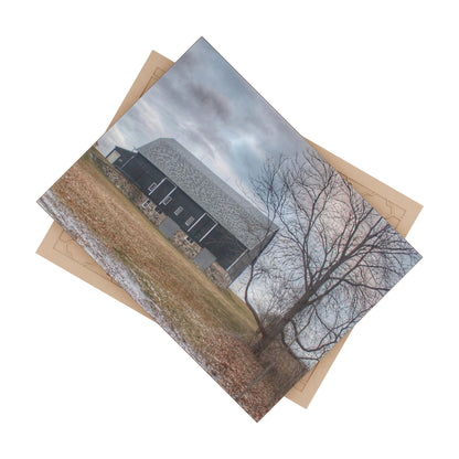 Attica Road Black Rustic Farmhouse Decorative Ceramic Tile