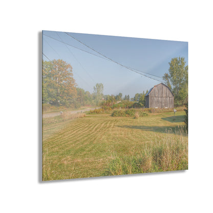 U R There Photography Snover Grey II Rustic Farmhouse Acrylic Wall Print
