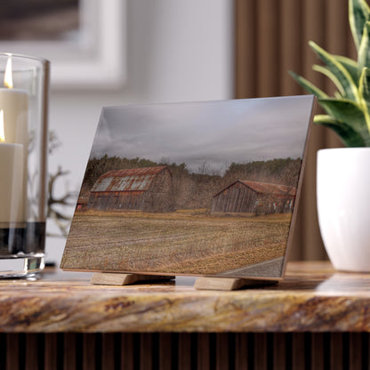 U R There Photography Barns of Arbela III Rustic Farmhouse Decorative Ceramic Tile