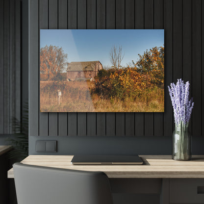 U R There Photography Clothier Road Red I Rustic Farmhouse Acrylic Wall Print