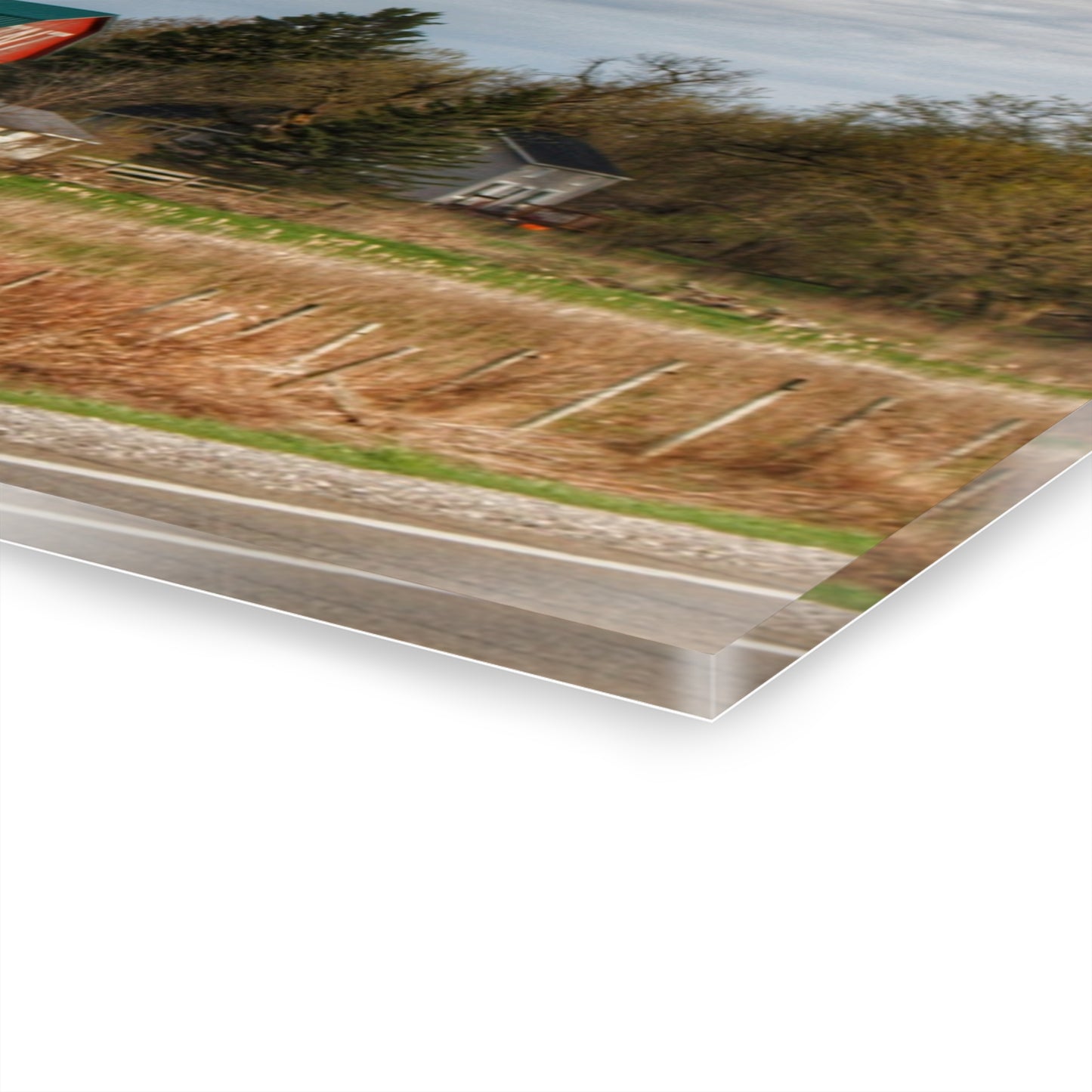 U R There Photography M-24 TnT Red II Rustic Farmhouse Acrylic Wall Print