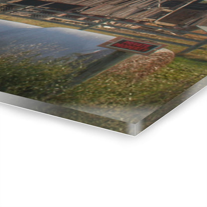 U R There Photography Irish Road Old Reds I Rustic Farmhouse Acrylic Wall Print