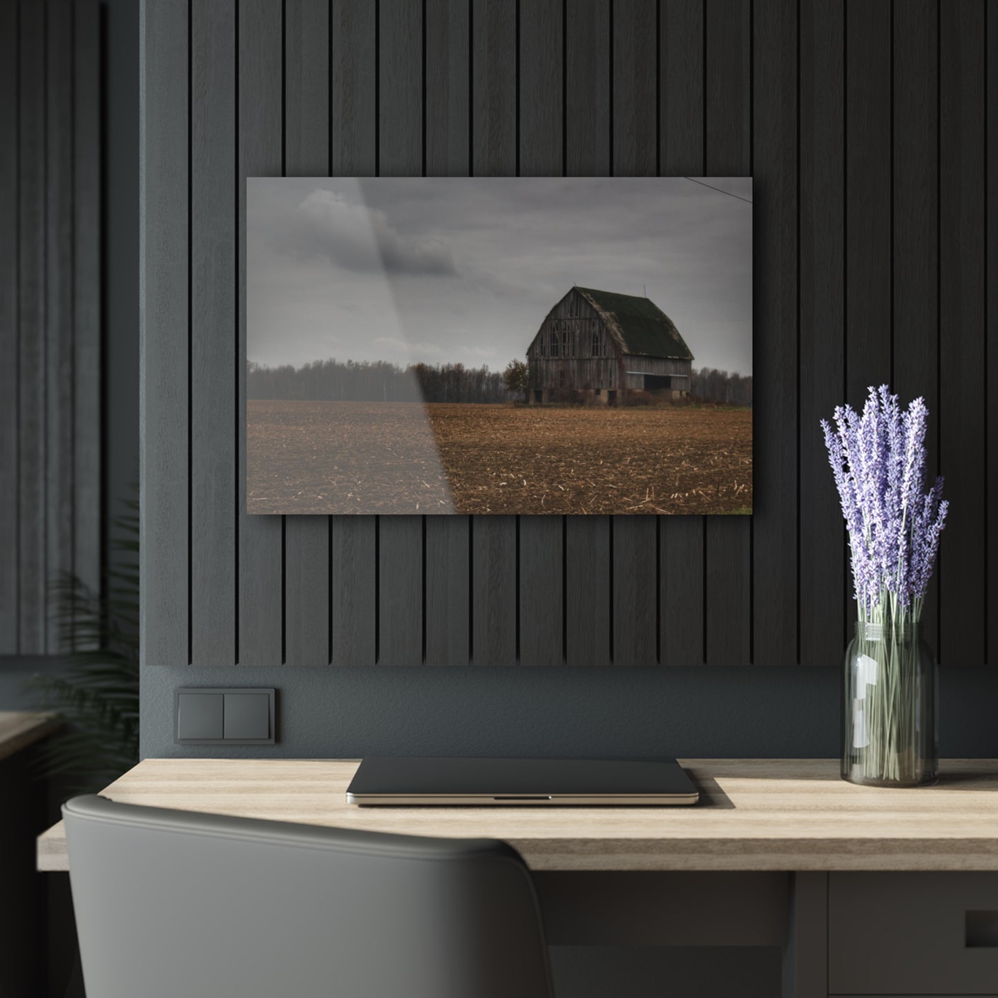 U R There Photography Stone Road Old Grey I Rustic Farmhouse Acrylic Wall Print