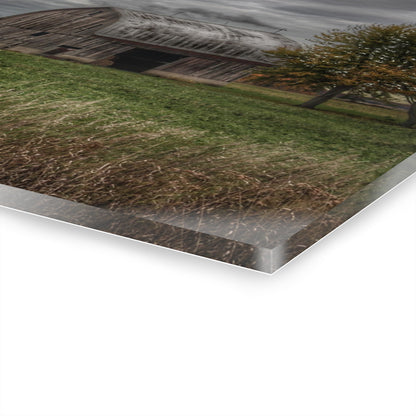 U R There Photography Bray Road Grey in the Fall Rustic Farmhouse Acrylic Wall Print