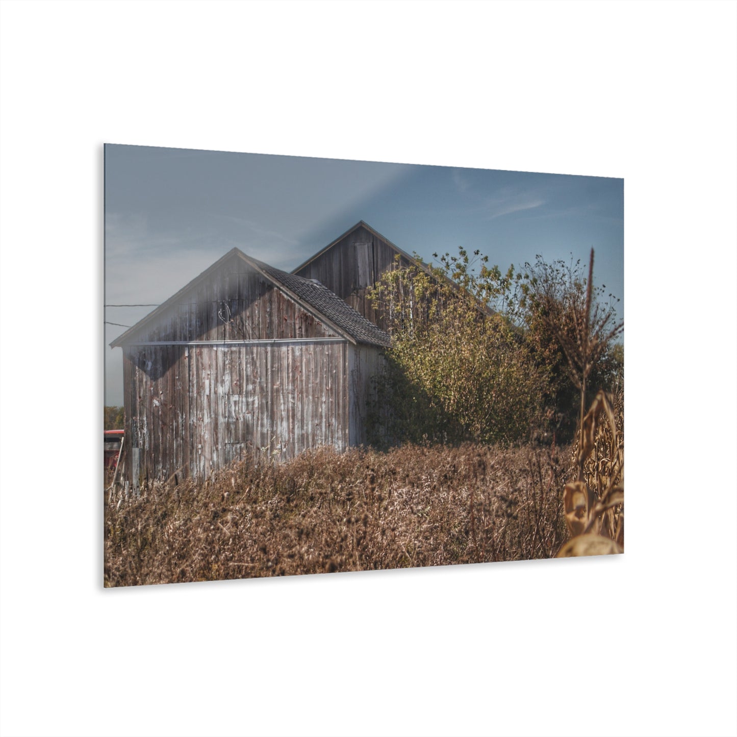 U R There Photography Fulmer Road Greys Rustic Farmhouse Acrylic Wall Print