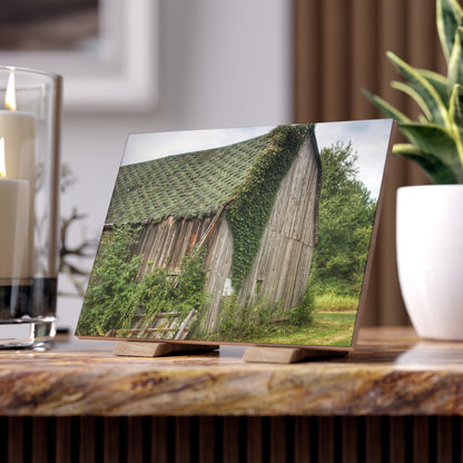 U R There Photography Chambers Grey Rustic Farmhouse Decorative Ceramic Tile