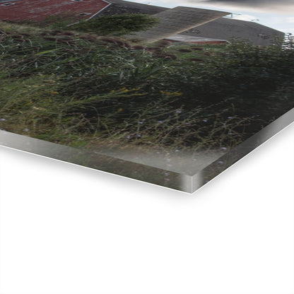 U R There Photography Greenwood Road Red II Rustic Farmhouse Acrylic Wall Print