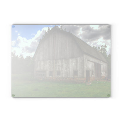 Barn Boutique Rustic Tempered-Glass Cutting Board| Fieldstone Grey