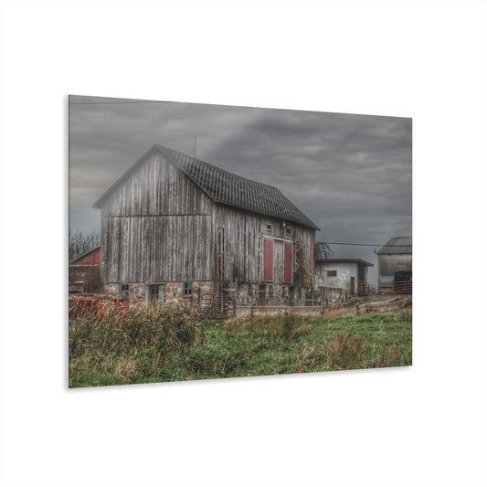 U R There Photography Swaffer Road Grey Rustic Farmhouse Acrylic Wall Print