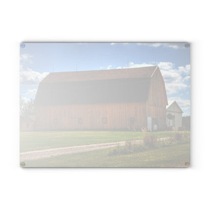 U R There Photography Bristol Gold Rustic Farmhouse Tempered-Glass Cutting Board