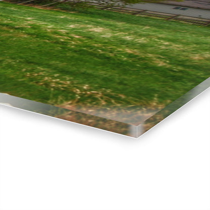 U R There Photography Hassler Lake Hidden Red Rustic Farmhouse Acrylic Wall Print