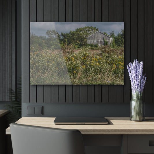 Rustic Farmhouse Wall Print Featuring Almont Road Grey