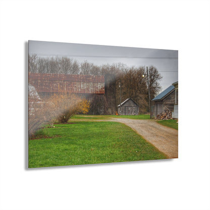 U R There Photography South Summers Road Rusted and Little Grey Rustic Farmhouse Acrylic Wall Print