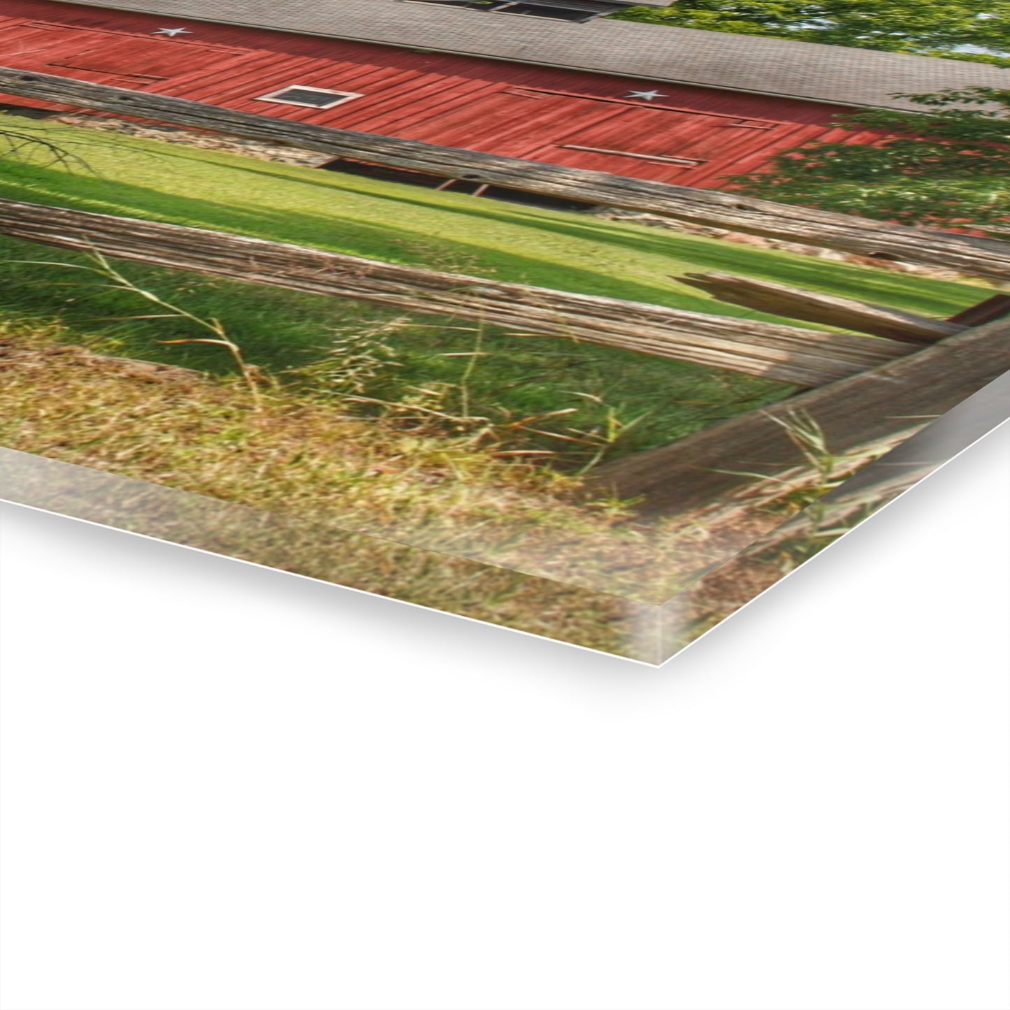 U R There Photography Hollow Corners Star Barn Rustic Farmhouse Acrylic Wall Print