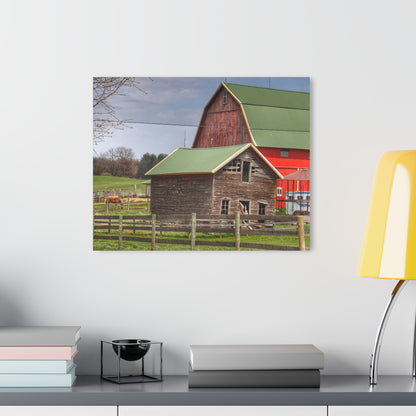 U R There Photography Oregon Road Tilted Little Grey Rustic Farmhouse Acrylic Wall Print