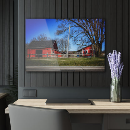 U R There Photography Imlay Reds Rustic Farmhouse Acrylic Wall Print