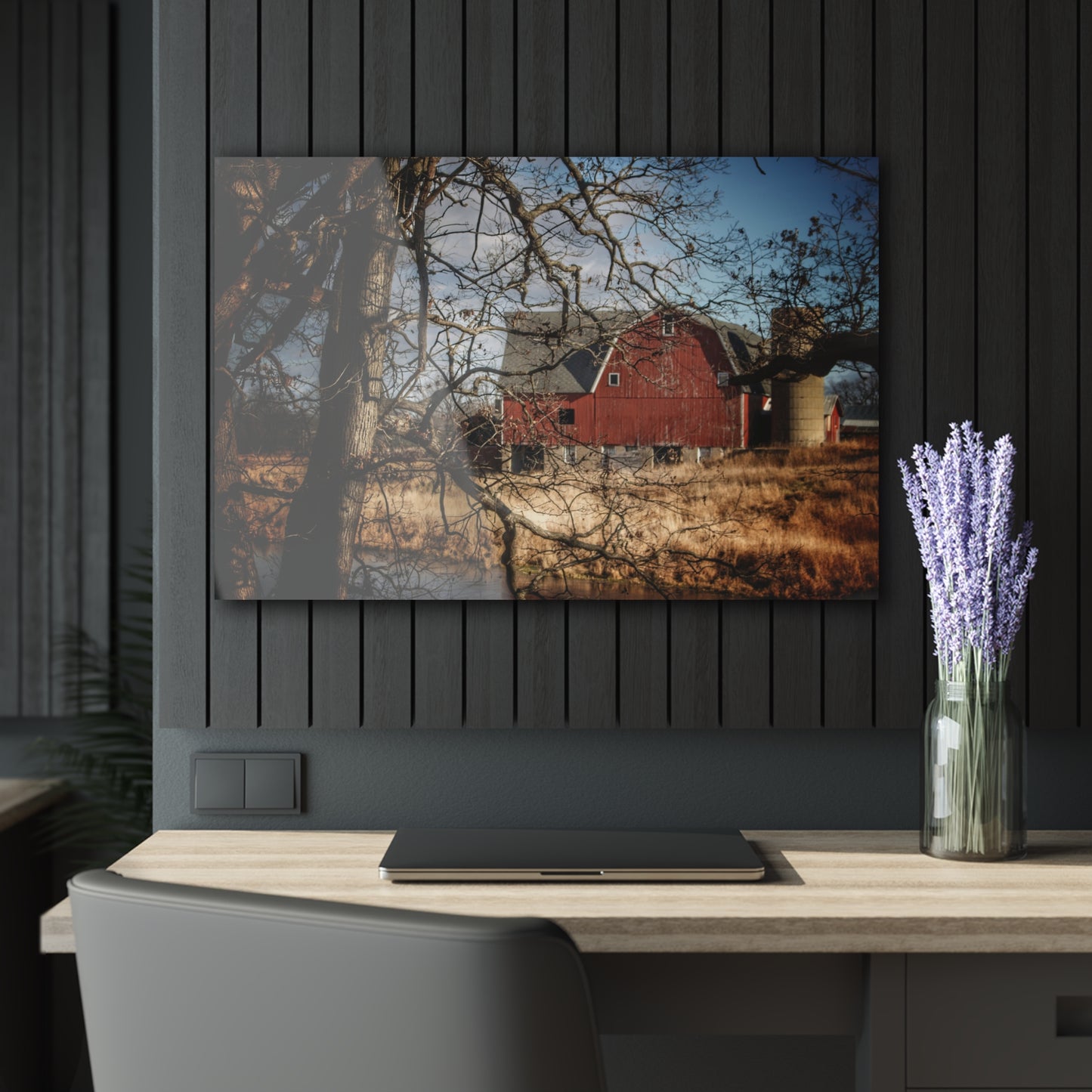 U R There Photography Greenwood Road Hidden Rustic Farmhouse Acrylic Wall Print