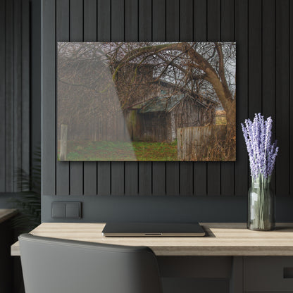 U R There Photography Bowers Road Greys III Rustic Farmhouse Acrylic Wall Print