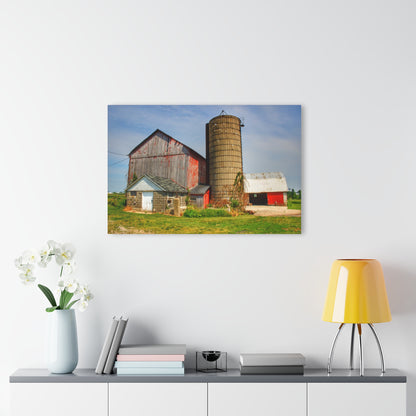 Barn Boutique Modern Farmhouse Acrylic Wall Print| Marlette Road Red III