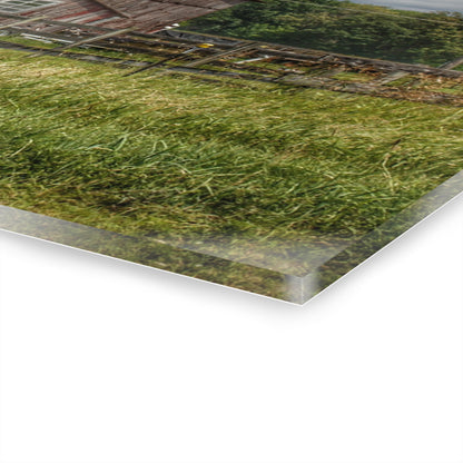 U R There Photography Millington Road Grey Horse Barn Rustic Farmhouse Acrylic Wall Print